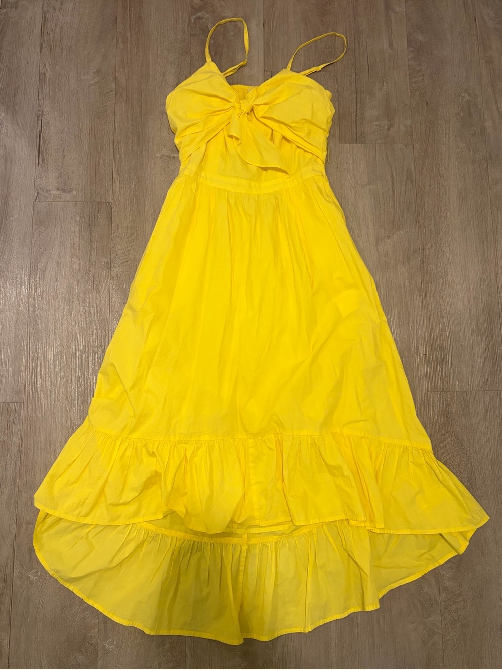 Joie Bright Yellow Bow-Front Sundress
